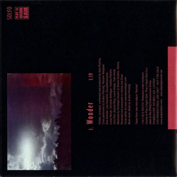 Soap&Skin : Wonder (CD, Single, Promo)