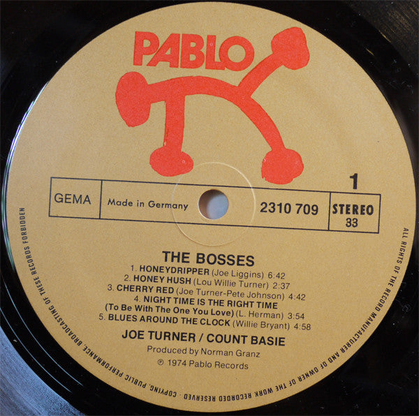 Count Basie / Big Joe Turner : The Bosses (LP, Album)