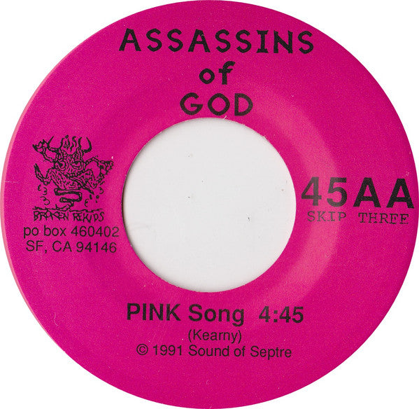 Assassins Of God : No Music Tonight (7", Single, Pin)
