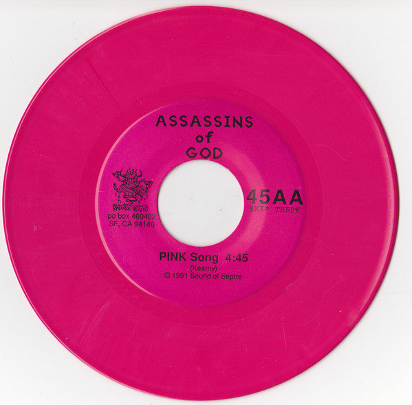 Assassins Of God : No Music Tonight (7", Single, Pin)