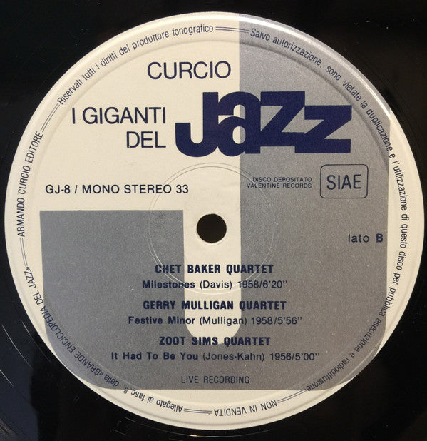 Various : Jazz Giants (2xLP, Comp, Mono, RE)