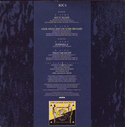The Danse Society : Say It Again (2x7", Single, Ltd)