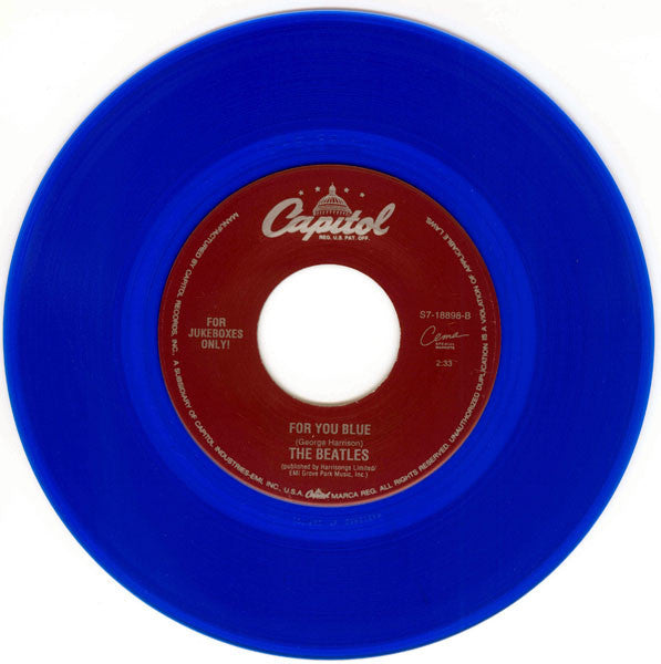 The Beatles : The Long And Winding Road (7", Single, Jukebox, RE, Blu)