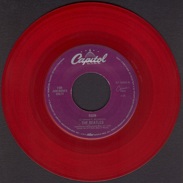 The Beatles : Paperback Writer (7", Single, Mono, Jukebox, RE, Red)