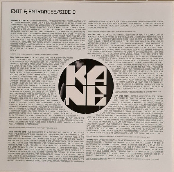 Kane (2) : Exit & Entrances (LP, Album, Ltd, Red)