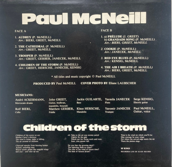 Paul McNeill : Children Of The Storm (LP, Album)