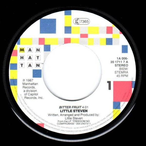 Little Steven : Bitter Fruit (7")