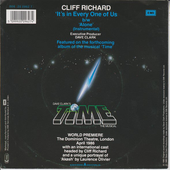 Cliff Richard : It's In Every One Of Us (7", Single)