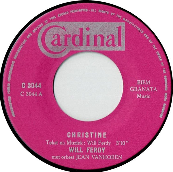 Will Ferdy : Christine (7", Single)
