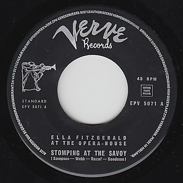 Ella Fitzgerald : At The Opera House (7", Single)