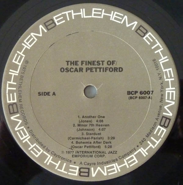 Oscar Pettiford : The Finest Of Oscar Pettiford (LP, RE)