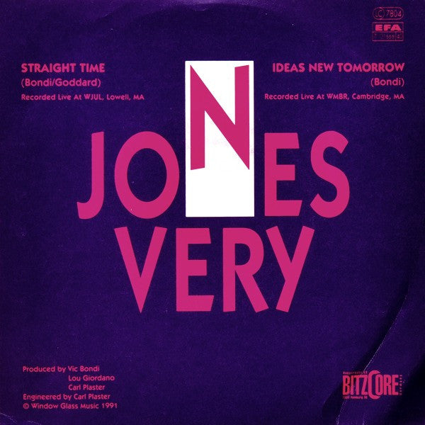 Jones Very : Straight Time / Ideas New Tomorrow (7")