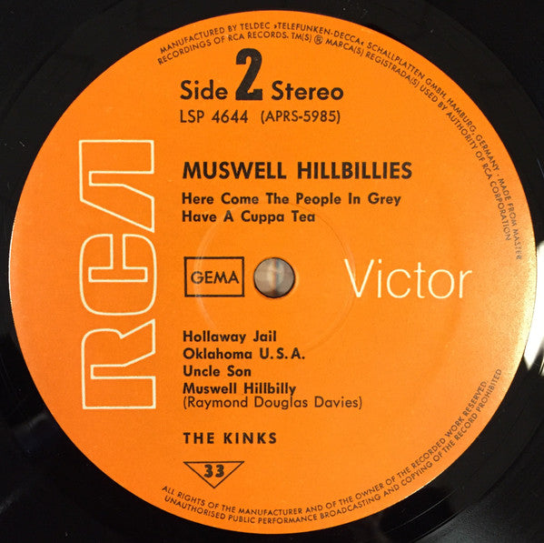 The Kinks : Muswell Hillbillies (LP, Album, Gat)