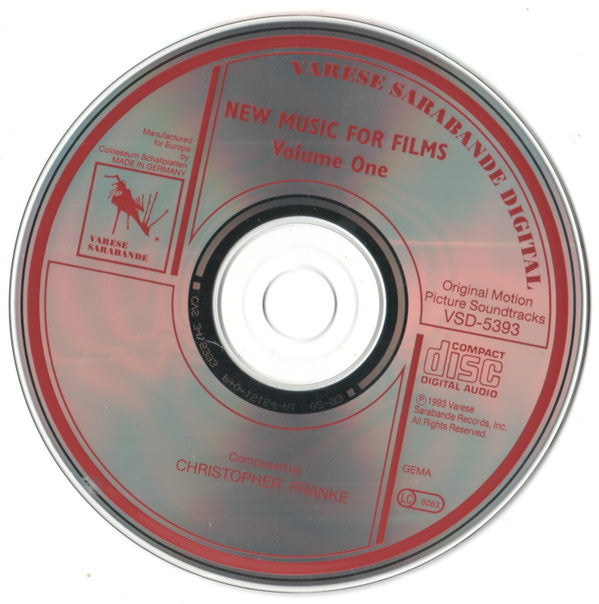 Christopher Franke : New Music For Films: Vol. 1 (CD, Album)