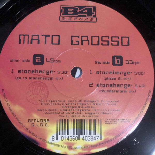 Mato Grosso : Stonehenge (12")