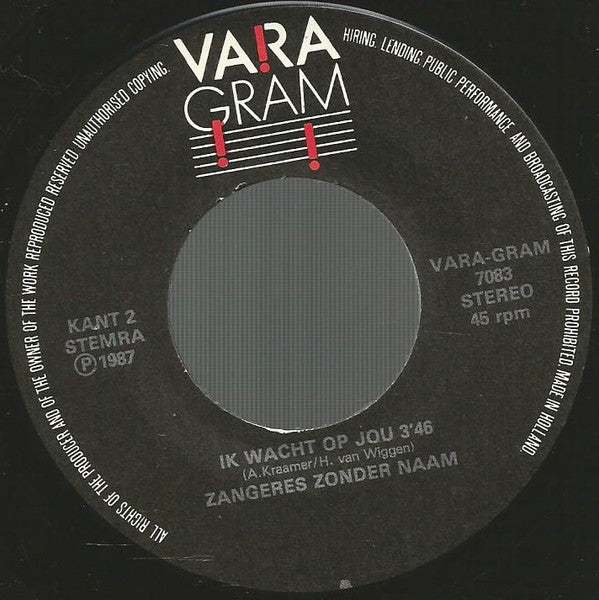 Zangeres Zonder Naam : Mijn Leven (My Way) (7", Single)