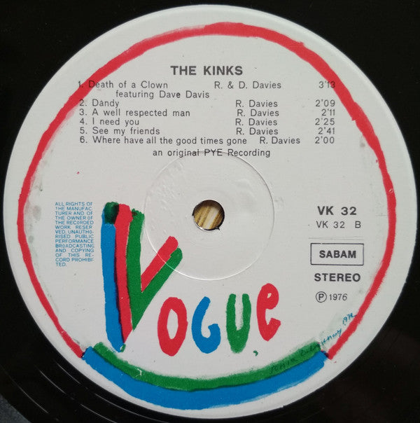 The Kinks : The Kinks (LP, Comp)