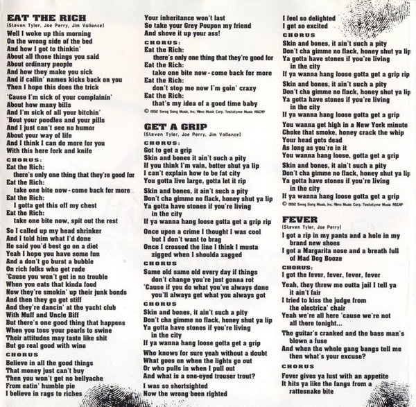 Aerosmith : Get A Grip (CD, Album)