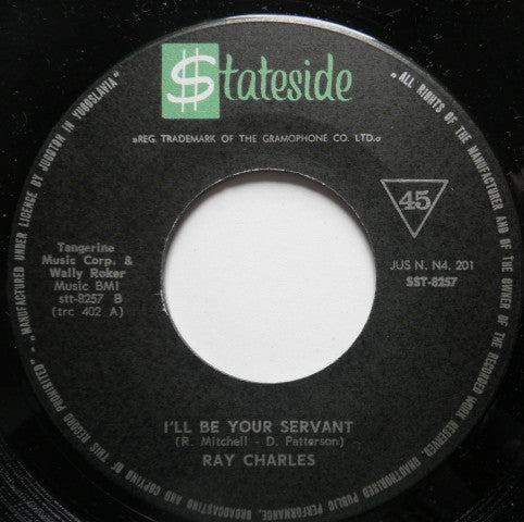 Ray Charles : I Didn't Know What Time It Was / I'll Be Your Servant (7", Single)