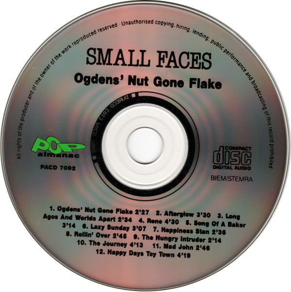 Small Faces : Ogdens' Nut Gone Flake (CD, Album, RE)