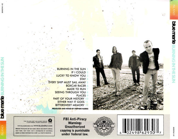 Blue Merle (2) : Burning In The Sun (CD, Album, UML)
