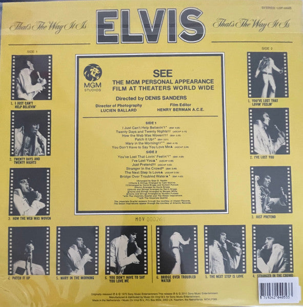 Elvis* : That's The Way It Is (LP, Album, Ltd, Num, RE, 180)