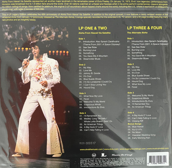 Elvis Presley : Aloha From Hawaii Via Satellite (4xLP, Album, Ltd, Num, RE, 180)
