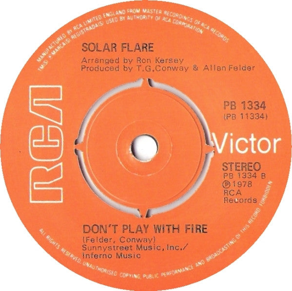 Solar Flare (2) : Boogie Fund (7", Single)