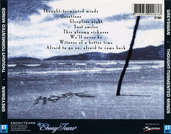 Greyswan : Thought-Tormented Minds (CD, Album)