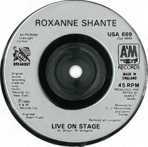 Roxanne Shanté : Live On Stage (7", Single)
