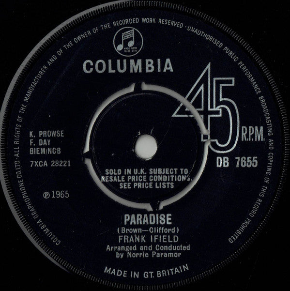 Frank Ifield : Paradise (7")