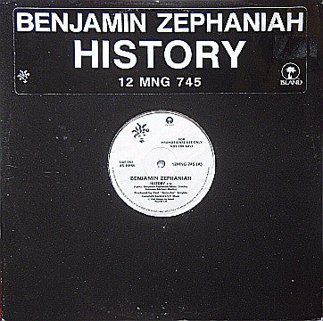 Benjamin Zephaniah : History (12", Promo)