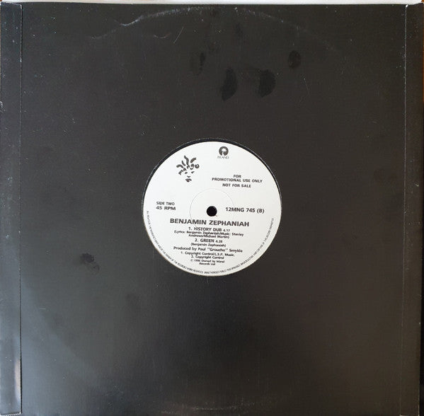 Benjamin Zephaniah : History (12", Promo)