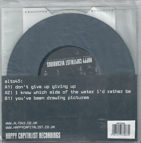 Alto 45 : Don't Give Up Giving Up (7", Single + CDr, Enh, Rem)