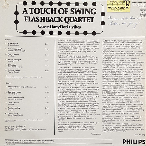 Flashback Quartet : A Touch Of Swing (LP, Album)