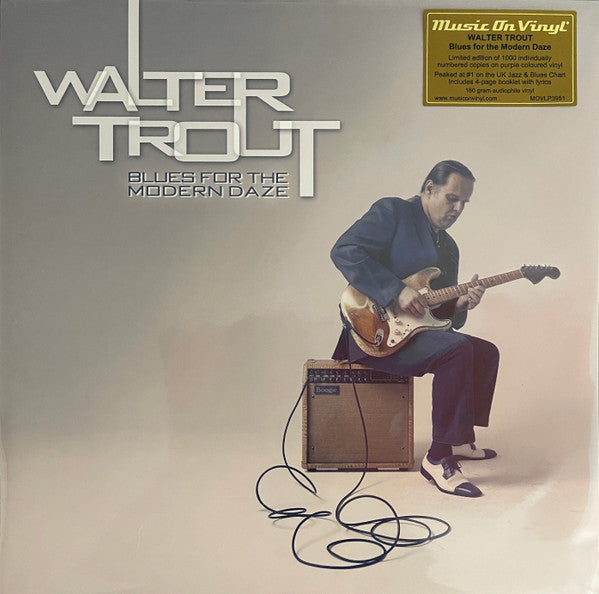 Walter Trout : Blues For The Modern Daze (LP, Album, Ltd, Num, RE, Pur)