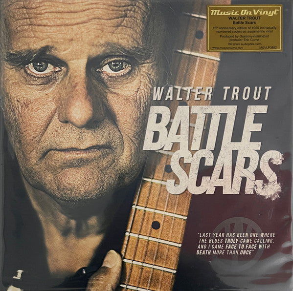 Walter Trout : Battle Scars (LP, Album, Ltd, Num, RE, Aqu)