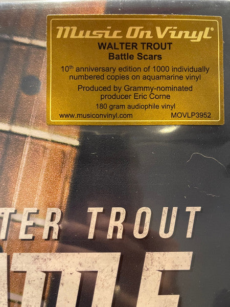 Walter Trout : Battle Scars (LP, Album, Ltd, Num, RE, Aqu)