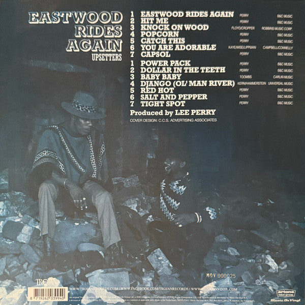 The Upsetters : Eastwood Rides Again (LP, Album, Num, RE, RP, Tur)
