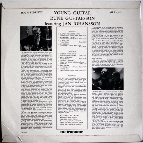Rune Gustafsson : Young Guitar (LP)