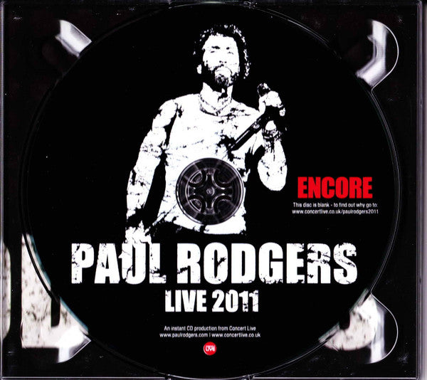 Paul Rodgers : Live 2011 - Manchester Apollo 21-04-2011 (3xCDr, Ltd, Dig)