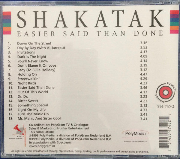 Shakatak : Easier Said Than Done (CD, Comp, RE)