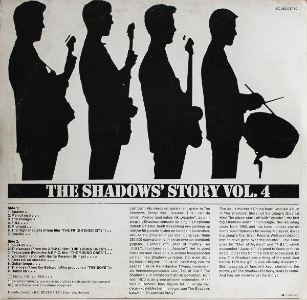 The Shadows : The Shadows' Story Vol.4 (The Shadows' Greatest Hits) (LP, Comp)