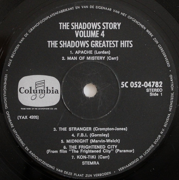 The Shadows : The Shadows' Story Vol.4 (The Shadows' Greatest Hits) (LP, Comp)