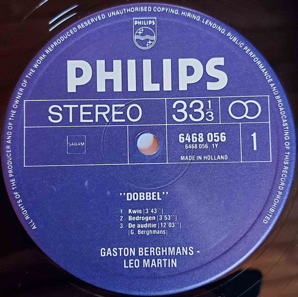 Gaston Berghmans & Leo Martin : Dobbel (2xLP, Comp)