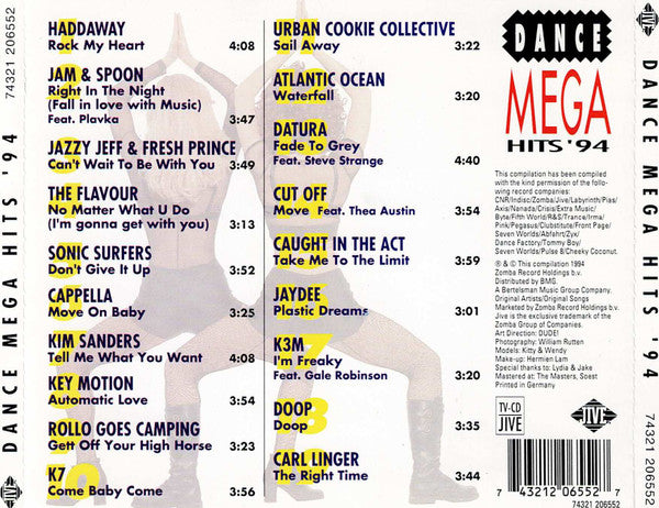 Various : Dance Mega Hits '94 (CD, Comp)