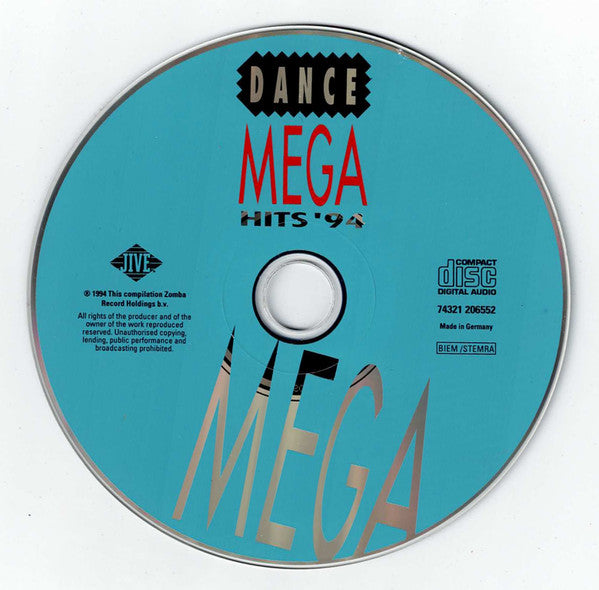 Various : Dance Mega Hits '94 (CD, Comp)