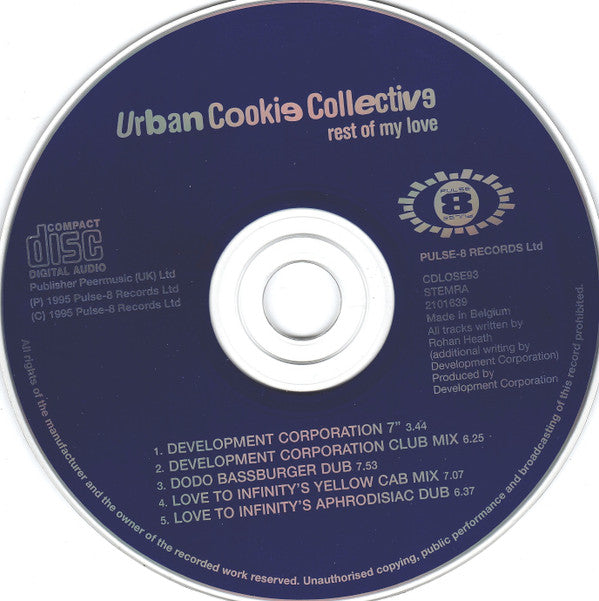 Urban Cookie Collective : Rest Of My Love (CD, Maxi)