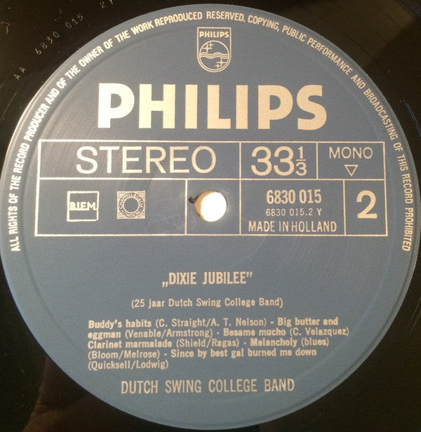 The Dutch Swing College Band : Dixie Jubilee - 25 Years Dutch Swing College Band (LP, Comp, Mono)