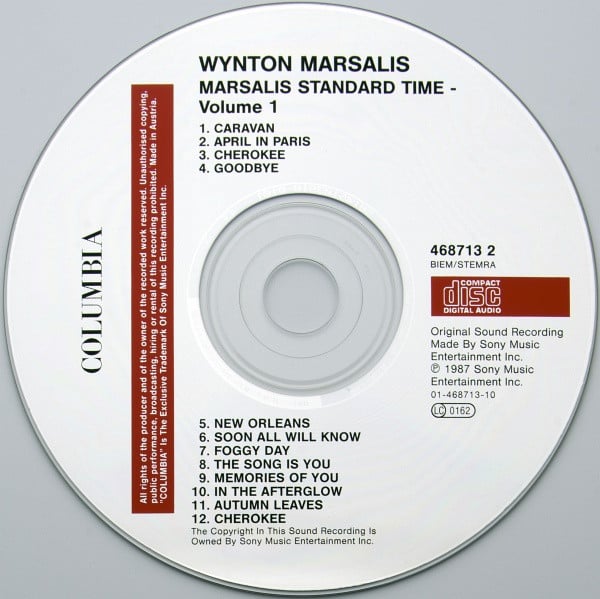 Wynton Marsalis : Marsalis Standard Time, Vol. 1 (CD, Album, RE)